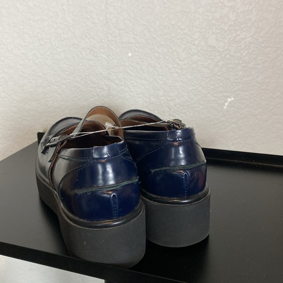 Free People navy blue platform loafers - Picture 3 of 9